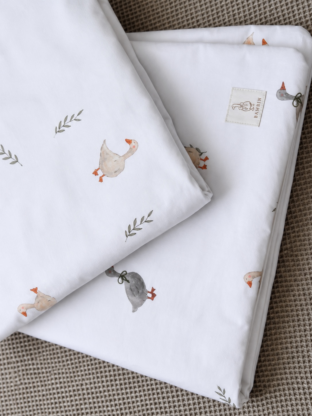 komplet pościeli z wypełnieniem dla niemowląt cozy goose